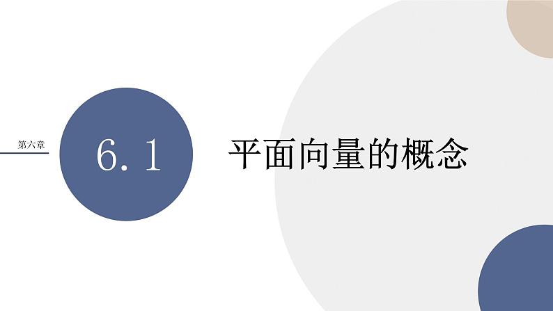 6.1平面向量的概念（课件PPT）第1页