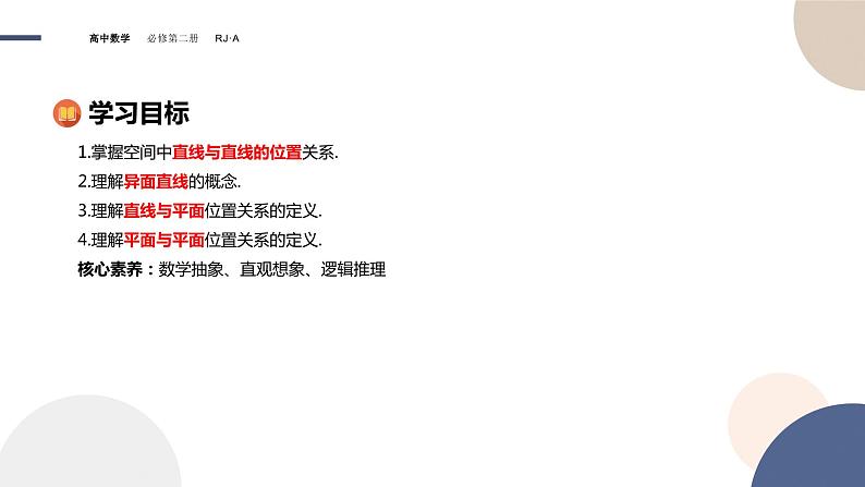 8.4.2空间点、直线、平面之间的位置关系（课件PPT）第2页