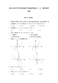 天津市实验中学滨海学校2022-2023学年高三上学期期中质量调查数学试题