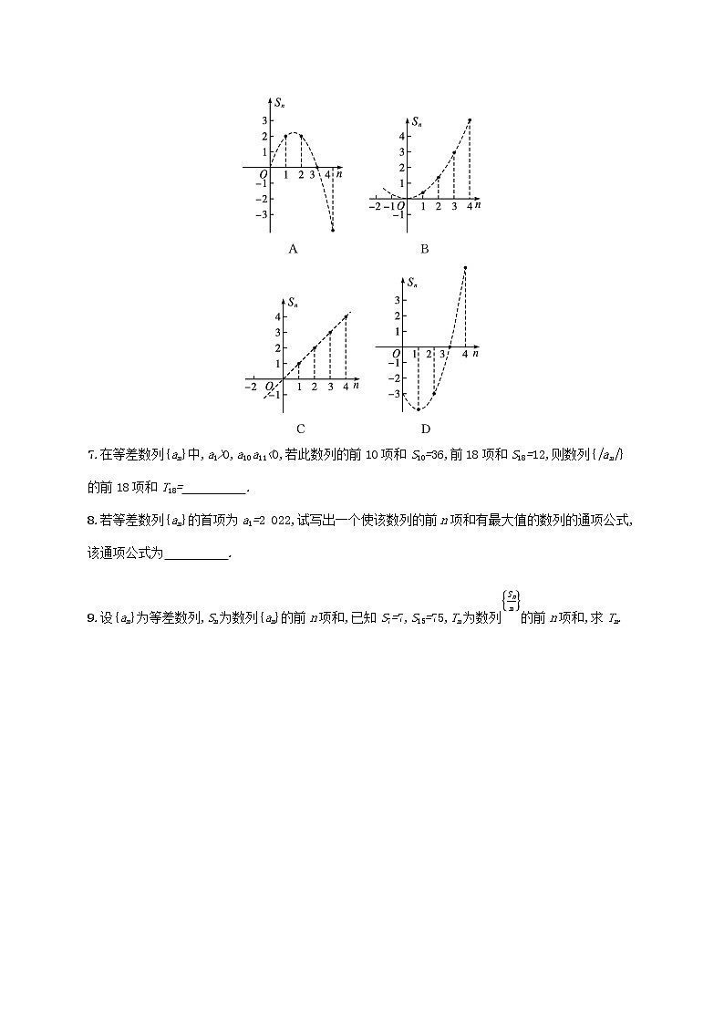 第1章数列1.2等差数列1.2.3第2课时等差数列的前n项和的性质同步练习（湘教版选择性必修第一册）02