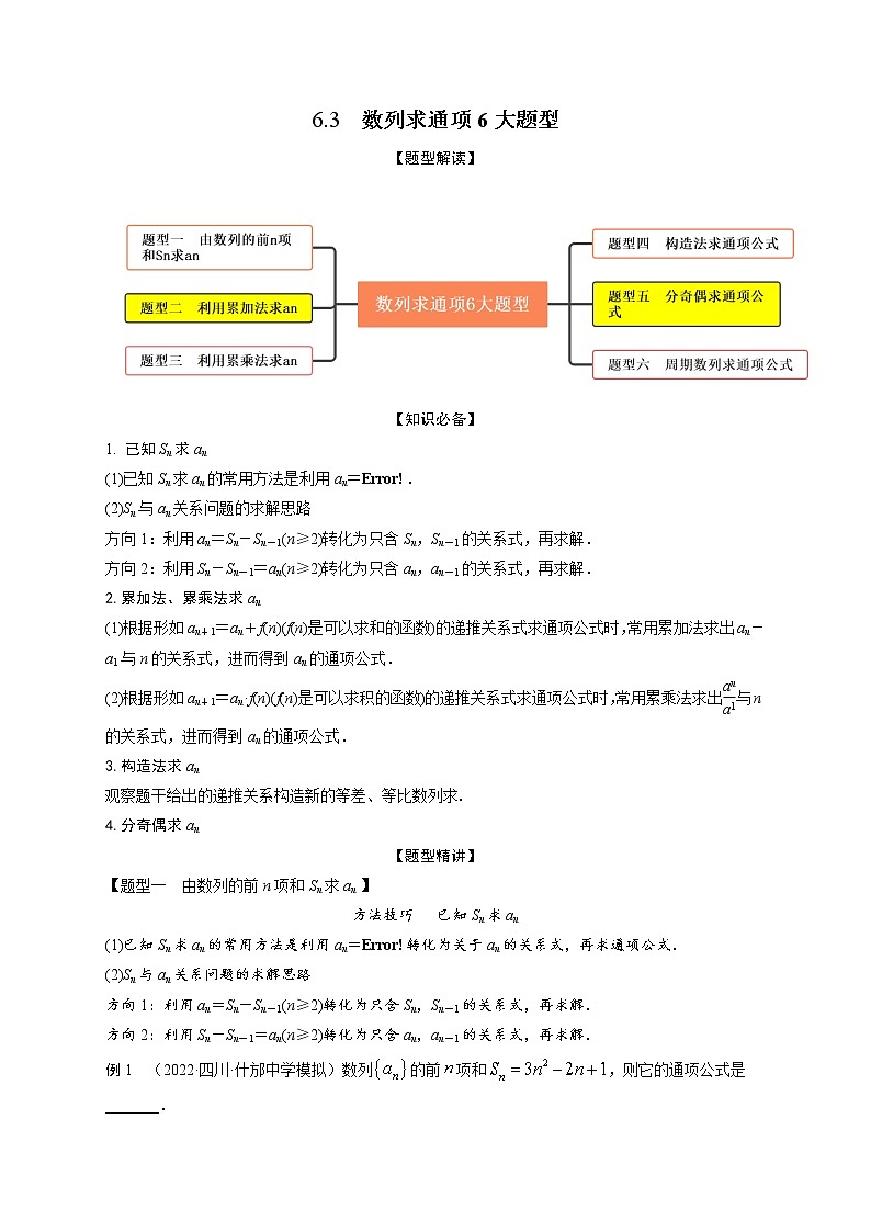 6.3数列求通项6大题型（精讲）01