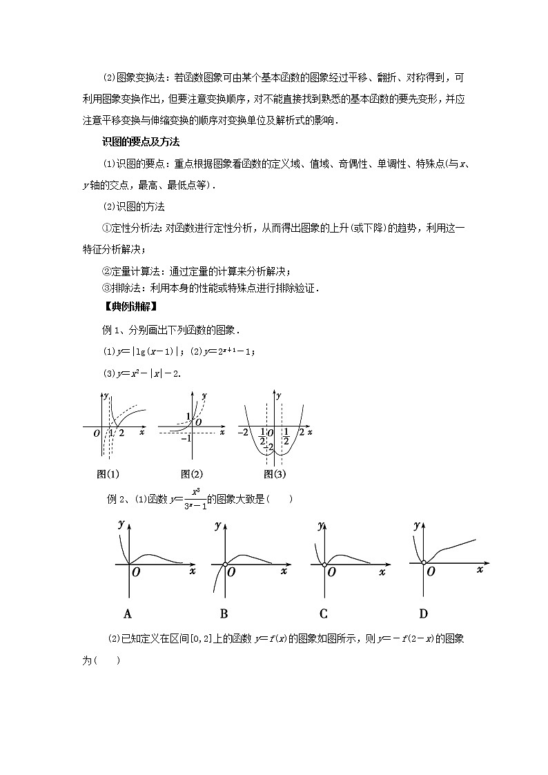 高中数学一轮复习微专题第④季函数与方程及函数模型：第7节  函数图像及识别第2页