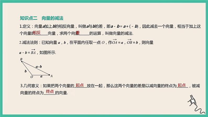 6.2.2《向量的减法运算》课件04