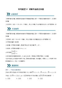 常考题型01 求解平面的法向量练习