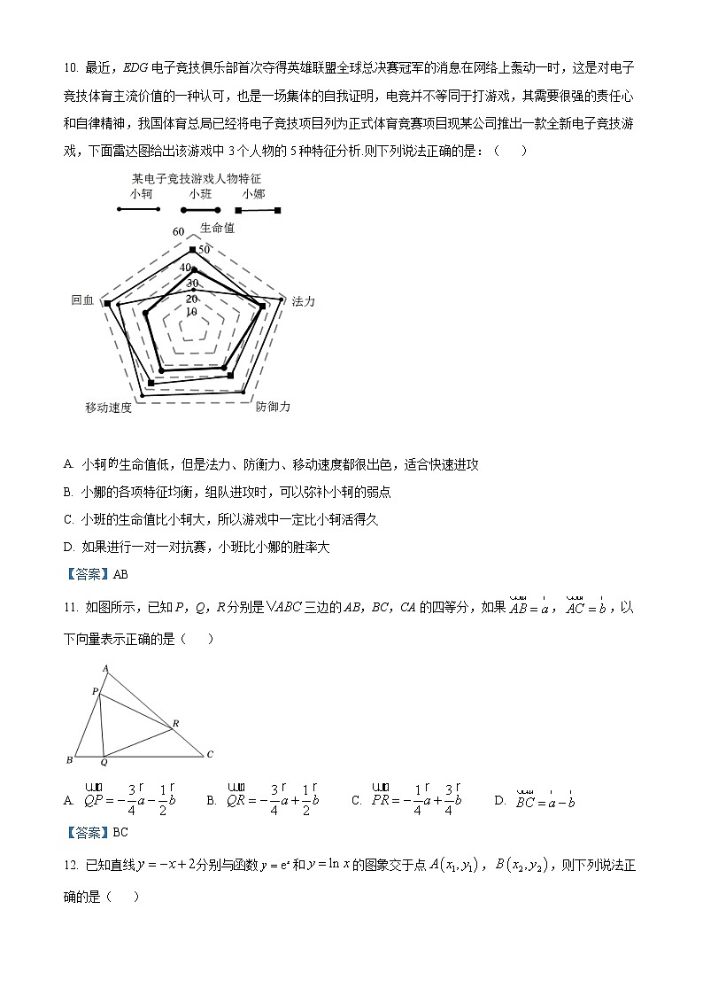 辽宁省沈阳市2021-2022学年高一上学期期末数学试题第3页