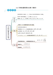 数学选择性必修 第一册1.2 空间向量基本定理精练