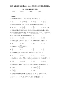 陕西省宝鸡教育联盟2022-2023学年高三上学期教学质量检测（四）理科数学试题及答案