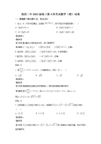 江西省南昌市第二中学2023届高三上学期第四次考试数学（理）试题（解析版）