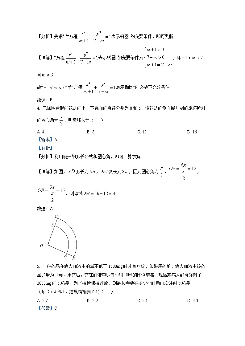 四川省成都市第七中学2022-2023学年高三数学（文）上学期一诊模拟考试试题（Word版附解析）02