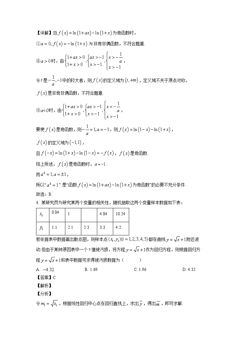 四川省绵阳中学2022-2023学年高三上学期期末模拟检测试题（解析版）02