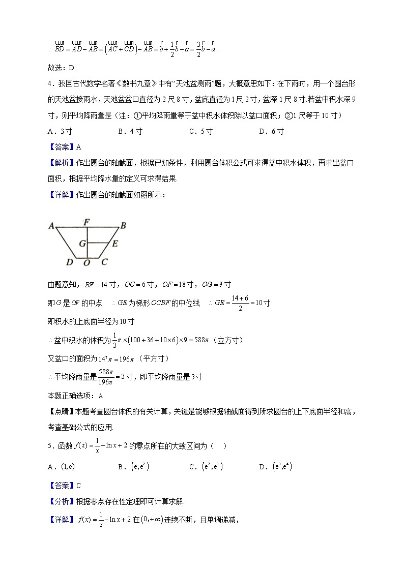 2023届山西省运城市稷山中学高三上学期月考（重组五）数学试题含解析第2页