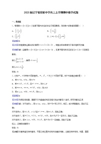 2023届辽宁省实验中学高三上学期期中数学试题含解析