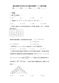 重庆市第八中学校2022届高考模拟（一）数学试题及答案