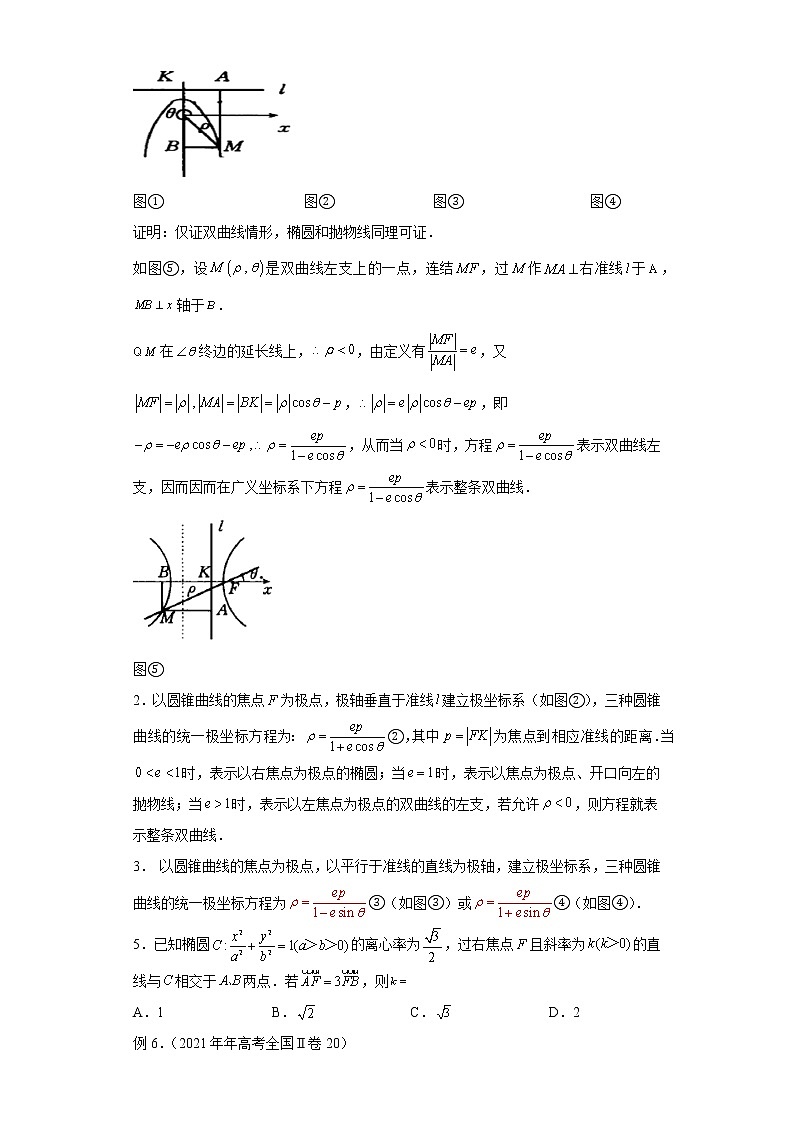 专题13  极坐标秒解圆锥曲线  微点1  极坐标秒解圆锥曲线03