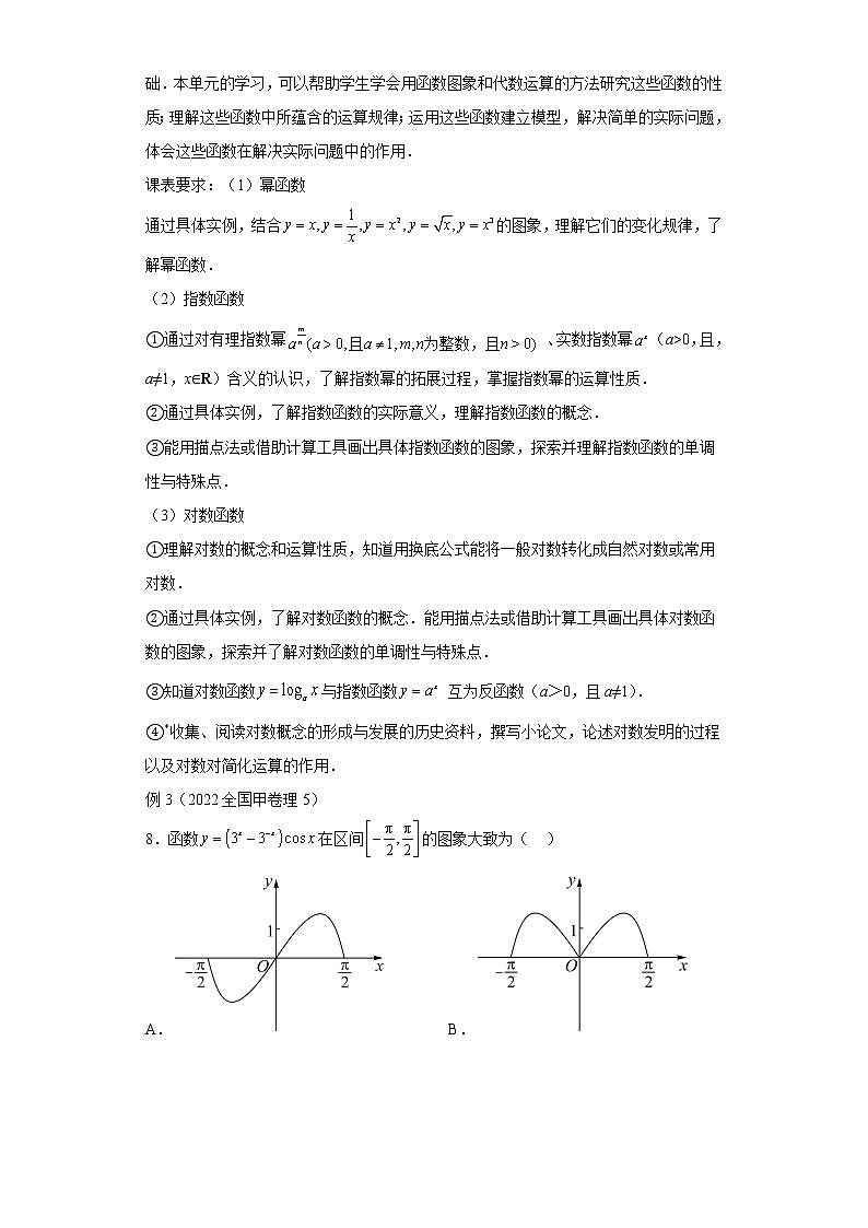 专题3  2022年高考“函数与导数”专题命题分析第3页