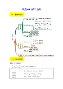 2023年高考数学二轮复习试题专题04 解三角形（Word版附解析）