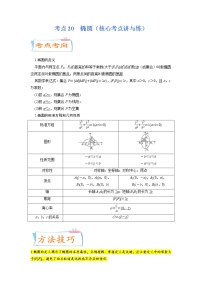考点20  椭圆（核心考点讲与练）-2023年高考数学一轮复习核心考点讲与练