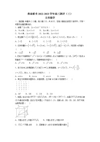 河南省洛阳市普高联考2022-2023学年高三数学（文）上学期测评卷（三）（Word版附答案）