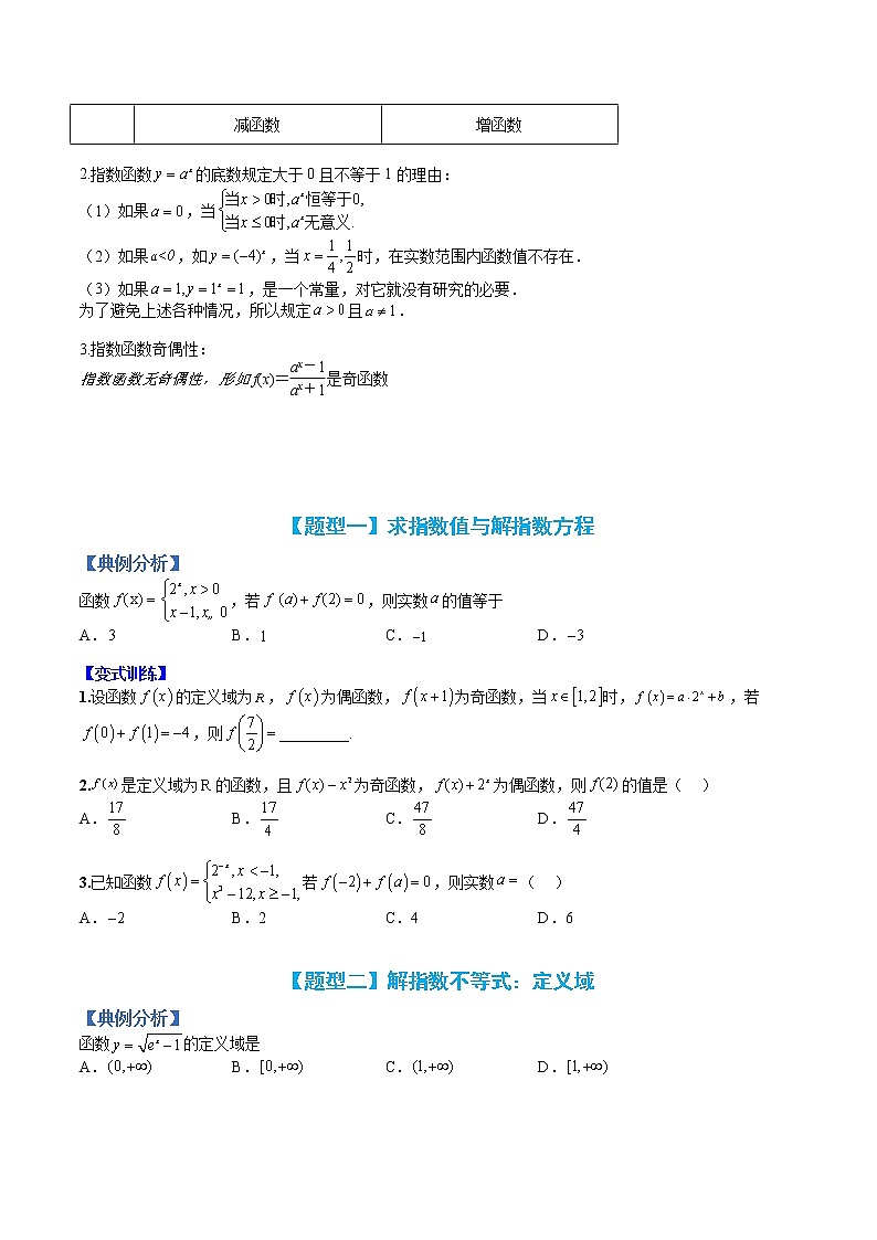 专题12 指数函数性质归类-【巅峰课堂】2022-2023学年高一数学热点题型归纳与分阶培优练（人教A版2019必修第一册）02