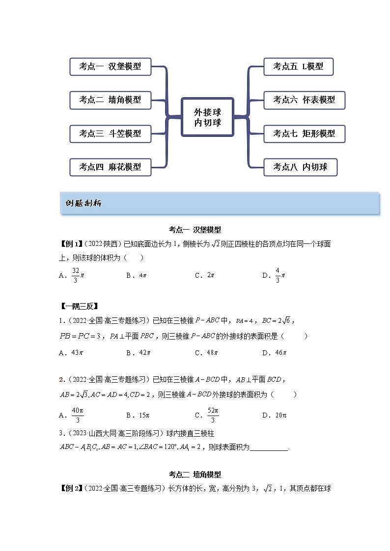 2023年高考数学 7.5 外接球（精讲）（提升版）（原卷版）03
