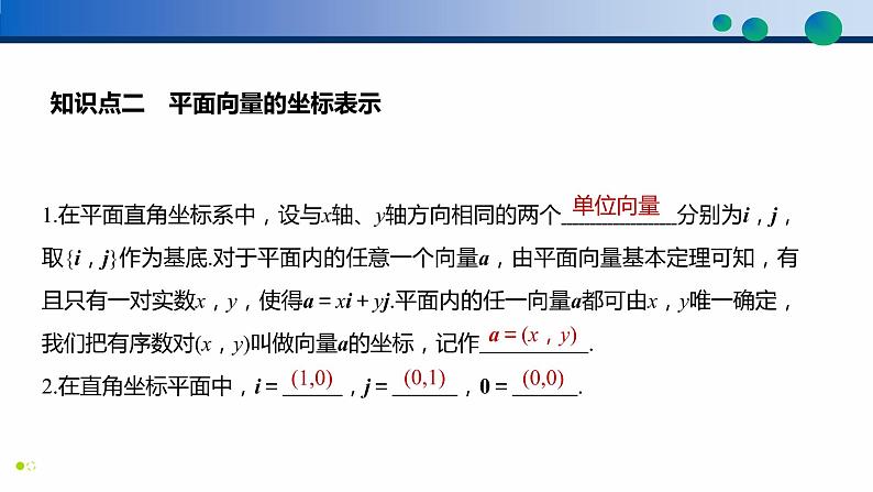 6.3.2 平面向量的正交分解及坐标表示-6.3.3 平面向量加、减运算的坐标表示-学年高一数学同步精品高效讲练课件（人教A版2019必修第二册）第5页