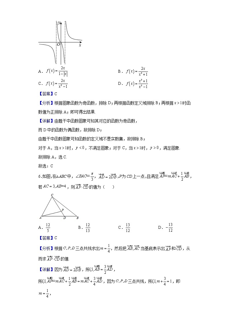 2022届福建省长泰第二中学高三上学期期中考试数学试题含解析03