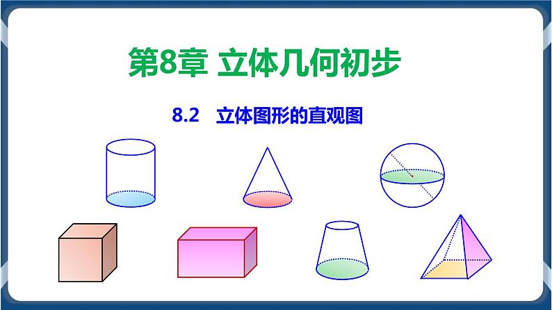 8.2 立体图形的直观图-学年高一数学同步教学课件（人教A版2019必修第二册）01