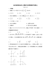 2022-2023学年山东省济南市高三上学期期末考试模拟试题（三）数学（word版）