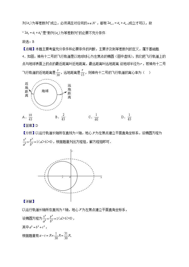2023届江苏省盐城市阜宁县东沟中学高三上学期第一次综合训练数学试题（解析版）第2页
