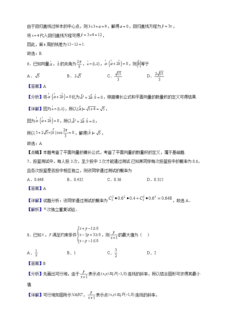 2023届四川省蓬溪县蓬南中学高三上期第四次月考数学试题（解析版）第3页