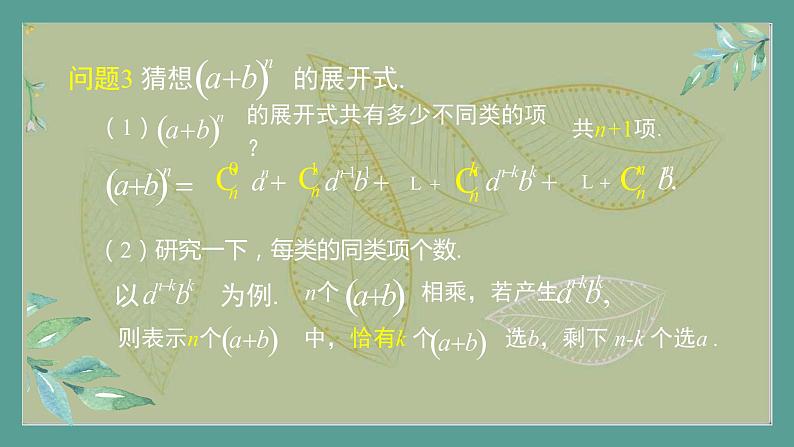 高中数学选择性必修3 精品同步课件  10  二项式定理07