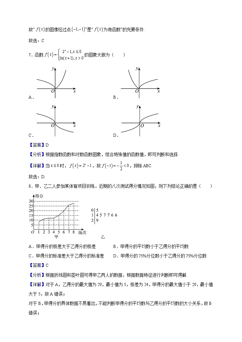 2022-2023学年北京一零一中学矿大校区高一上学期12月月考数学试题（解析版）03