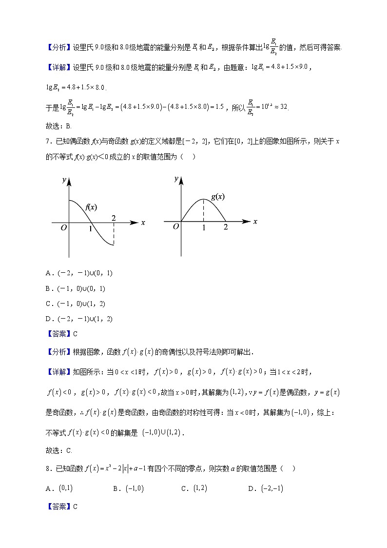 2022-2023学年广西南宁市第二中学高一12月联考数学试题（解析版）03