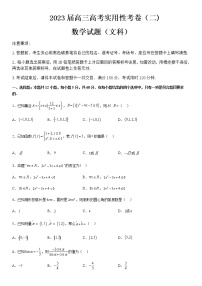 2022-2023学年新疆维吾尔自治区喀什第六中学高三上学期10月期中考试数学文试题含答案