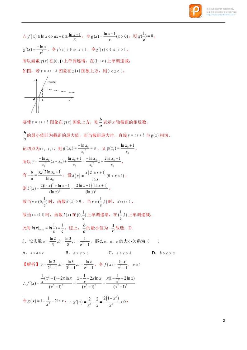 专题19_二次求导函数处理问题-2023年新高考数学之导数专项重难点突破（新高考专用）第2页