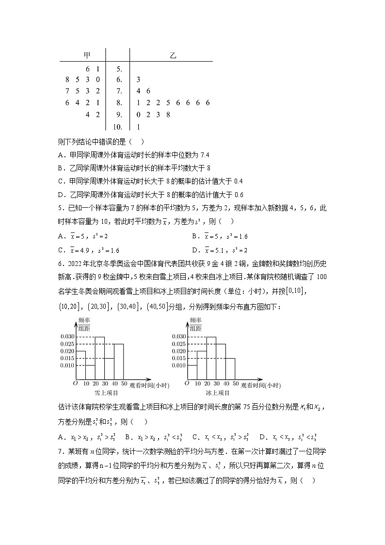 重难点31  随机抽样、用样本估计总体—2023年高考数学【热点·重点·难点】专练（全国通用）（原卷版）03