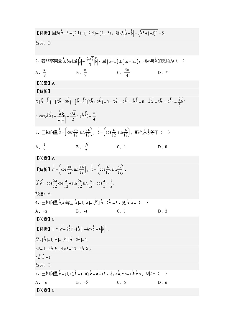 重难点14 平面向量的数量积及其应用—2023年高考数学【热点·重点·难点】专练（全国通用）（解析版）第2页