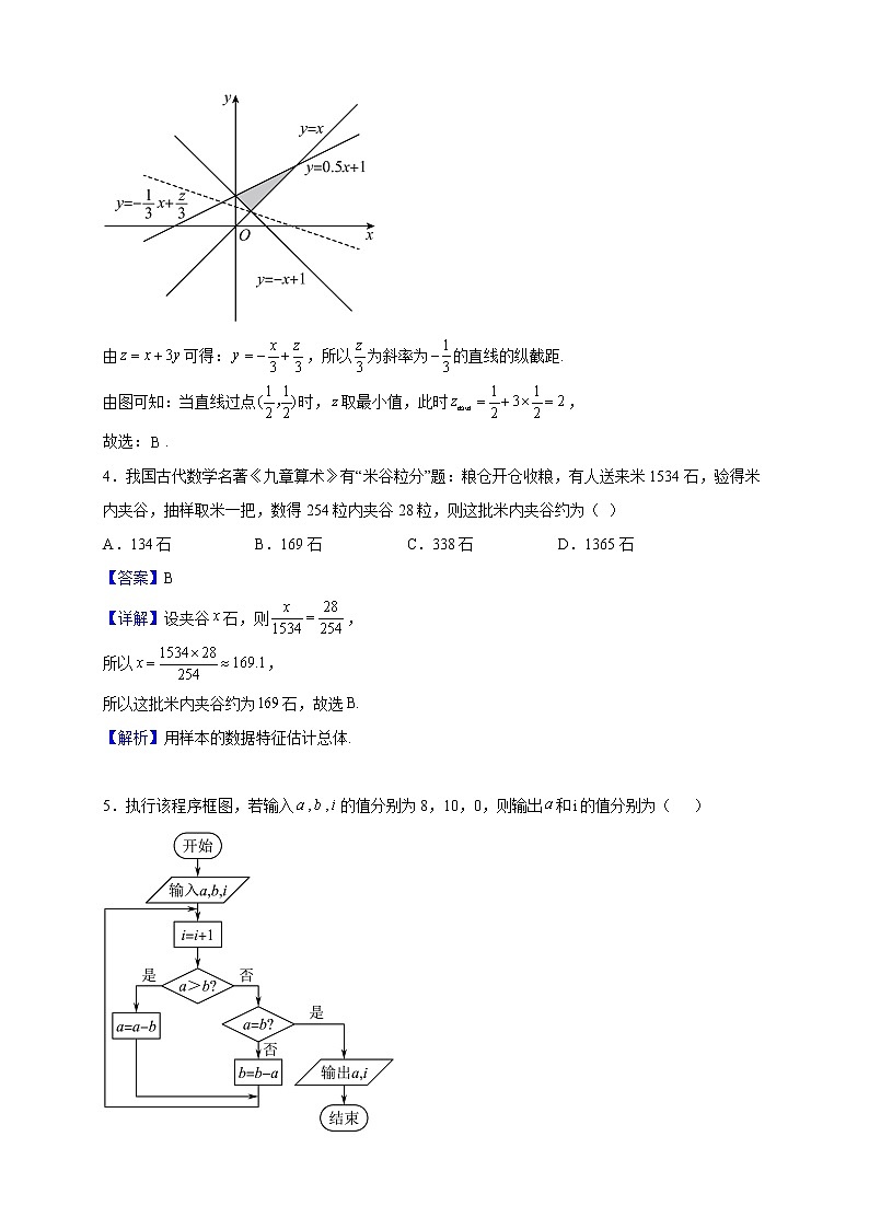 2022届云南省昆明市第三中学高三上学期第二次综合测试数学（文）试题（解析版）第2页