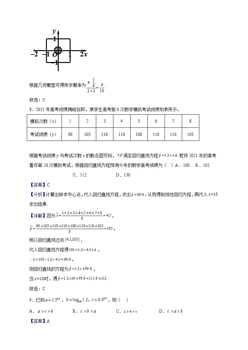 2023届宁夏青铜峡市宁朔中学高三上学期期中考试数学（文）试题（解析版）第3页
