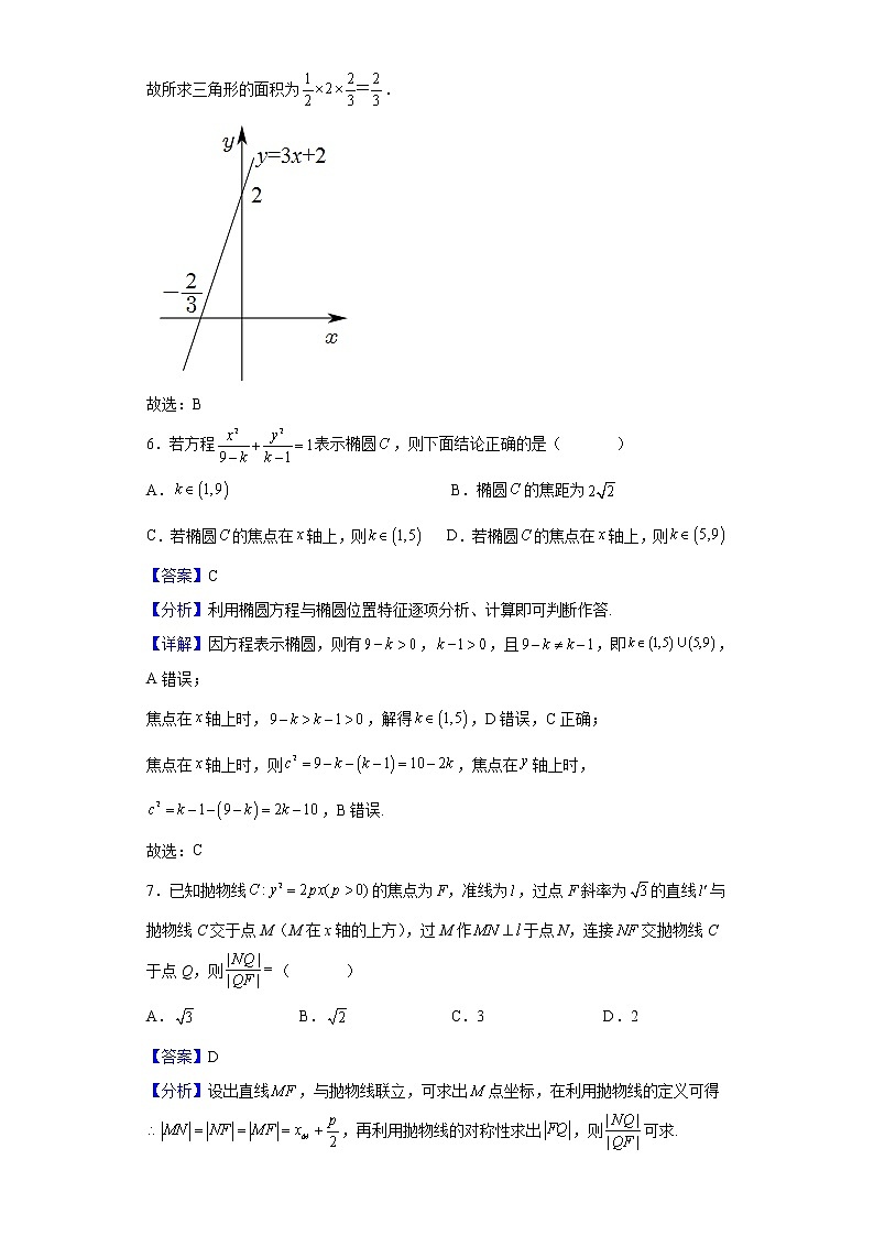 2021-2022学年黑龙江省哈尔滨工业大学附属中学校高二上学期期末考试数学（理）试题（解析版）03