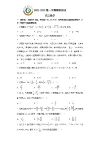 2023青岛二中高三上学期1月期末数学试题含答案