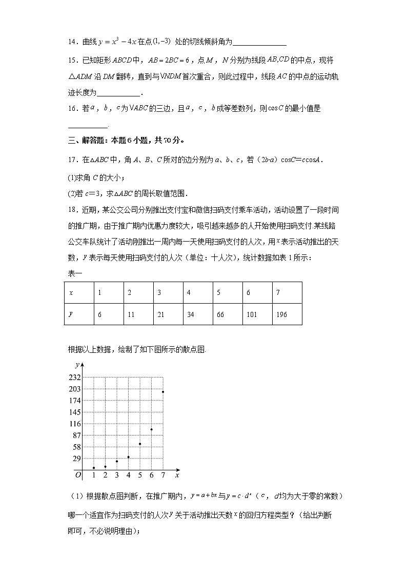 2023陕西省西北工业大学附中高三上学期1月期末文科数学试题含答案第3页