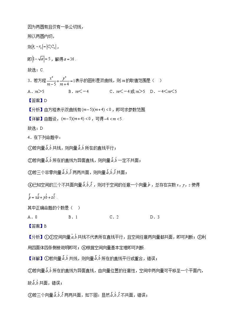2022-2023学年湖南省郴州市嘉禾县第六中学高二上学期第二次月考数学试题（解析版）第2页
