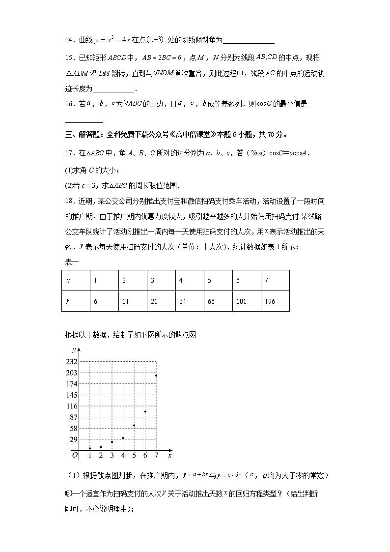 2023陕西省西北工业大学附中高三上学期1月期末数学（文）试题含答案第3页