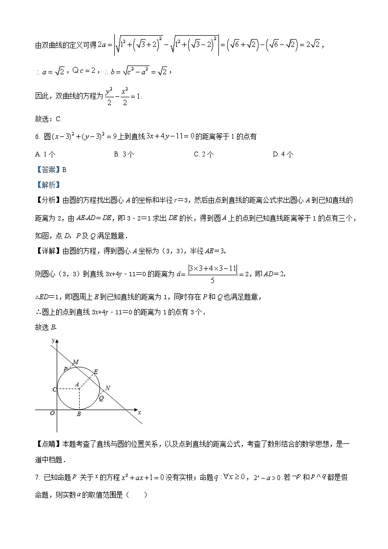 四川省凉山州冕宁中学2022-2023学年高二上学期12月月考数学试题含解析第3页