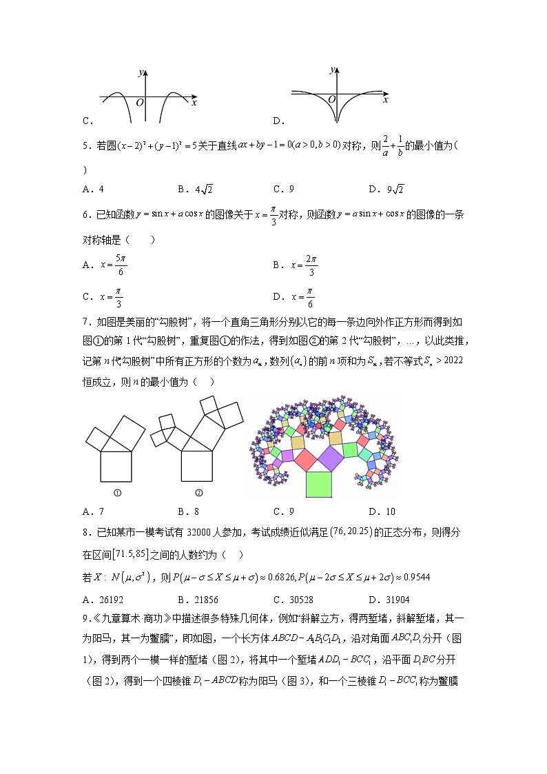 数学-2022-2023学年高三下学期开学摸底考试卷A（全国乙卷理科专用）考试版第2页