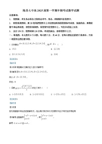 2023四川省隆昌市七中高一上学期期中测试数学试题含解析