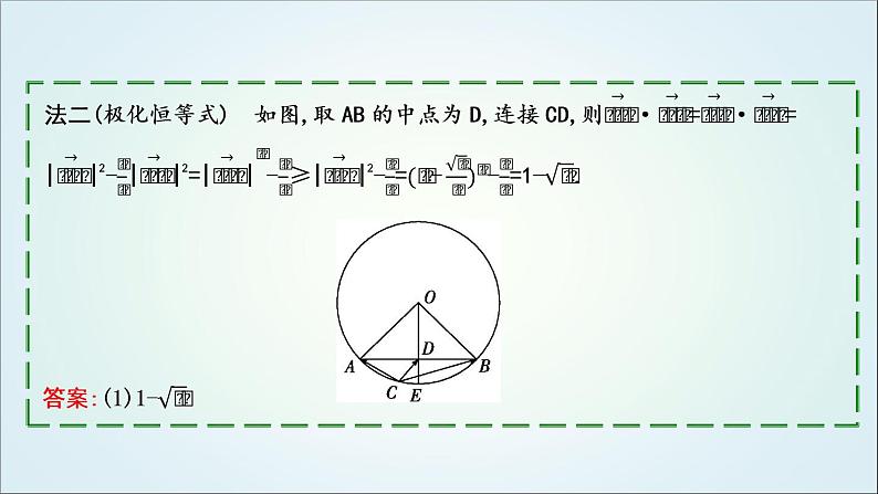 2023届高考数学二轮复习专题二平面向量、三角函数与解三角形培优提能向量极化恒等式课件第4页