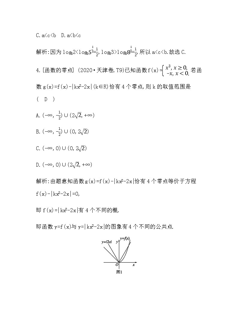2023届高考数学二轮复习专题一函数与导数第2讲基本初等函数、函数与方程学案02
