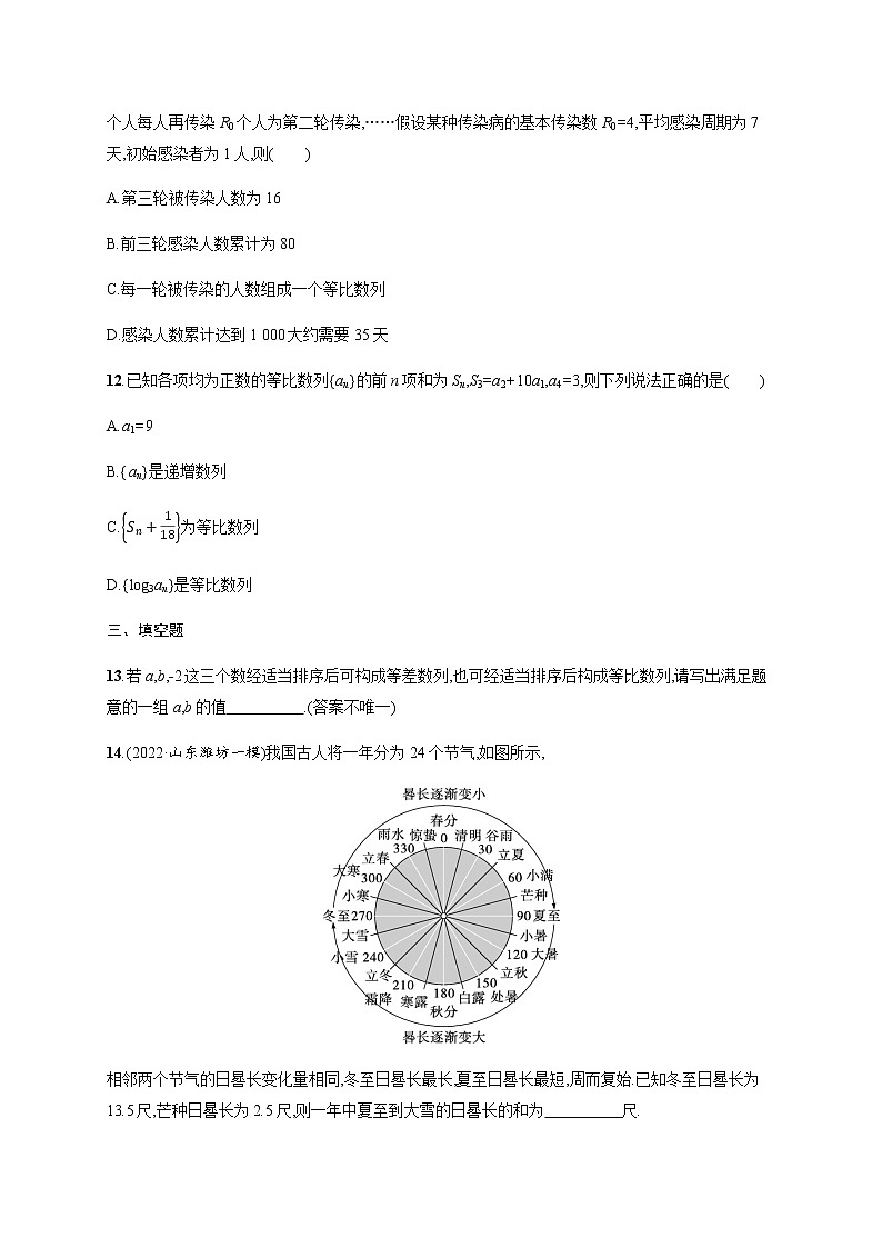 2023届高考数学二轮复习考点4等差数列、等比数列作业含答案第3页